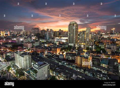 Bangkok City View With Traffic Stock Photo Alamy
