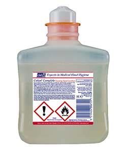 This is a liquid, not gel, 80% alcohol antiseptic, non sterile hand sanitizer for topical use. Deb CUTAN Alcohol Hand Sanitizer FOAM - 6 x 1 litre ...