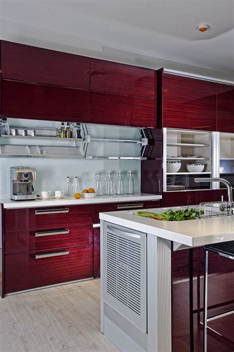 Cheap kitchen cabinets, buy quality home improvement directly from china suppliers:bright red kitchen furniture enjoy free shipping worldwide! Lixil Kitchen , I shape parallel, Color Kitchen , Red ...