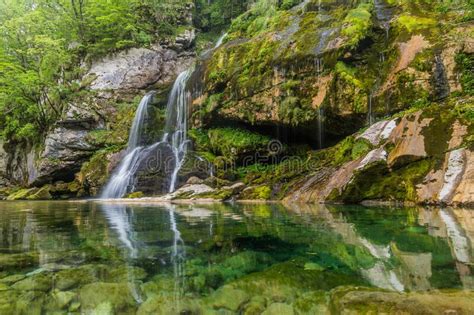 Slap Virje Waterfall Near Bovec Village Sloven Stock Photo Image Of