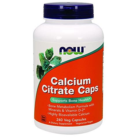 Now Calcium Citrate240 Veg Capsules