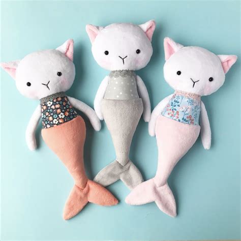 Purrmaids Sewing Crafts Sewing Projects Mermaid Dolls Mermaid Cat