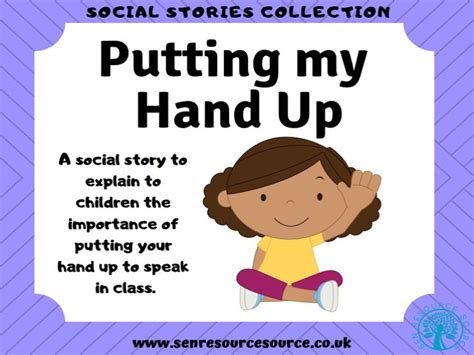 Putting My Hand Up To Speak Social Story Teaching Resources
