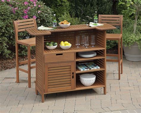 Outdoor Bar With Home Styles Montego Bay Outdoor Bar Cabinet Set