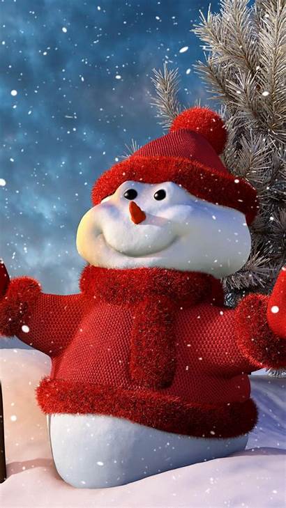 Snowman Christmas Snow Desktop Wallpapers Iphone Tree