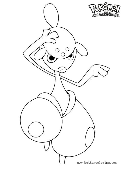 Medicham Pokemon Coloring Page Free Pok Mon Coloring Pages The Best