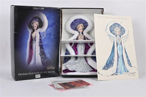mattel barbie fantasy goddess of the arctic bob mackie barbie collectibles 2001 50840 en