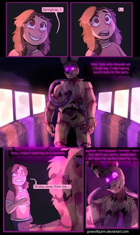 Springtrap And Deliah Page 67 By Grawolfquinn Fnaf Comics Scary