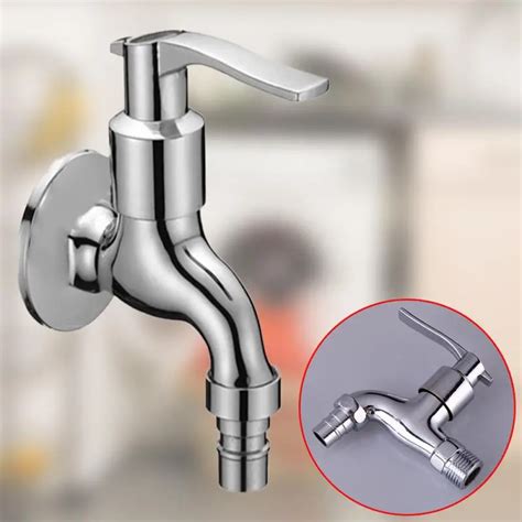 Zinc Alloy Washing Machine Faucet And Single Cold Inwall Garden Fast On