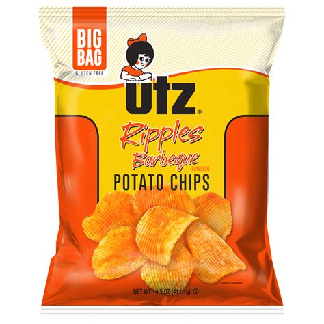 Utz Potato Chips Ripples Barbeque 145 Oz