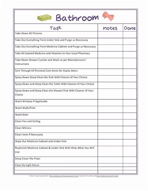 Daycare Checklist Template