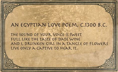 love poems the ancient egyptians knew how to get their sexy on terri herman ponce