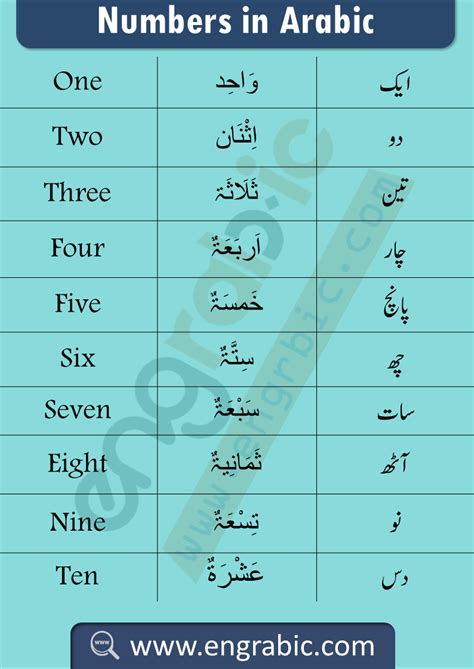 In fact, it is considered so complicated that many teachers pay attention to the word for eight in arabic. ایک سے سو تک عربی میں گنتی سیکھیں in 2020 | Learning ...
