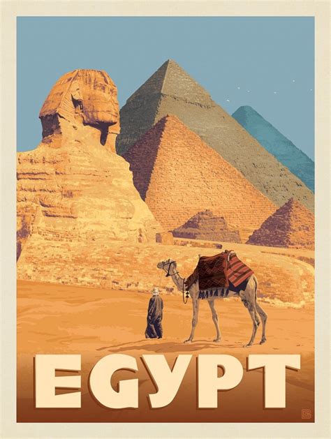 egypt vintage poster print ancient egyptian retro poster etsy