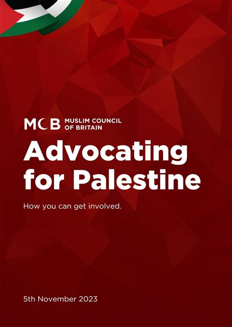 Advocating For Palestine Muslim Council Of Britain