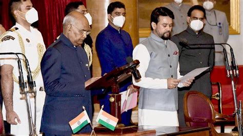anurag thakur appointed new minister of youth affairs and sports india tv