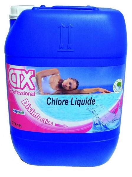 CTX Chlore liquide 20 l - AGR PISCINE - Construction et rénovation de ...