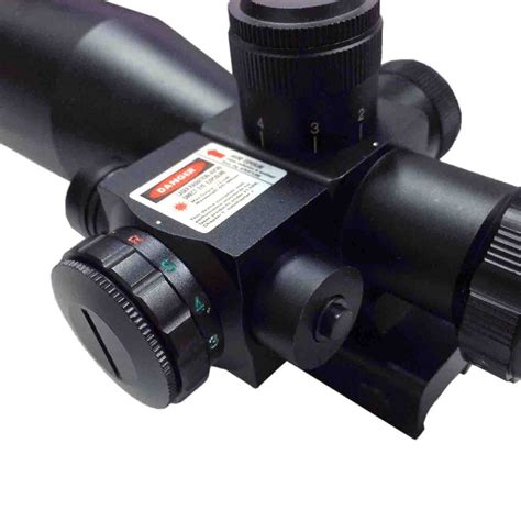 Pinty 4 12x50eg Reticle Scope With Laser Sight And Red Dot Sight For