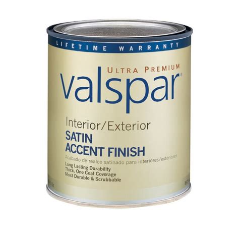 Valspar Ultra Premium Satin Tintable Latex Interiorexterior Paint 1