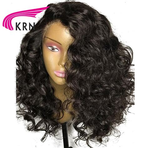 Krn 13x6 Deep Part Short Lace Front Human Hair Wigs 8 24 Inch 130