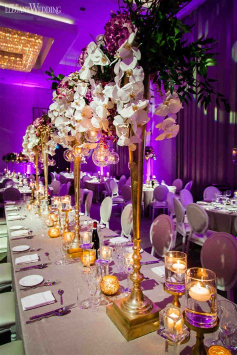 Glamorous Gold And Purple Wedding Theme Elegantweddingca
