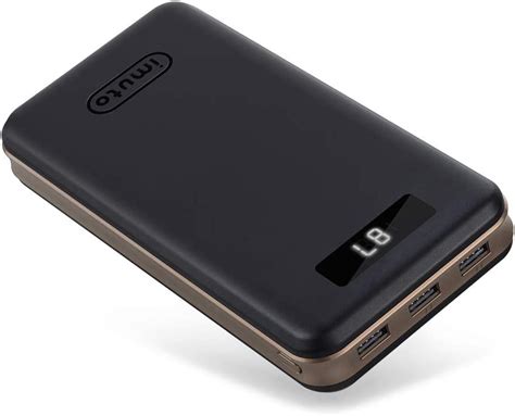 Power Bank Imuto 27000mah Portable Charger External Battery Bank With 3