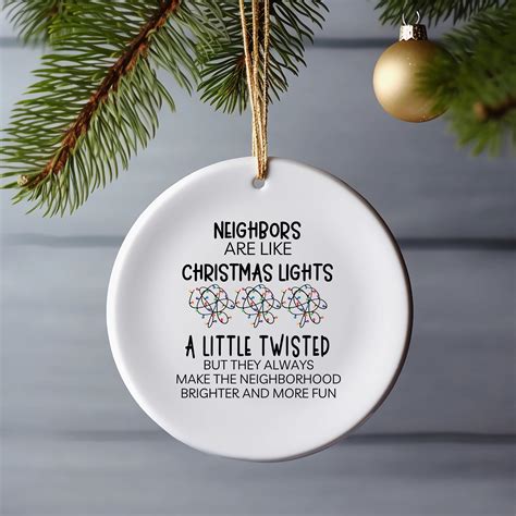 neighbor ornament t for neighbor friend moving away t housewarming ornament love your