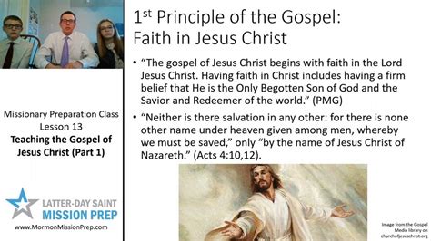 Mission Prep Class Lesson 13 Teaching The Gospel Of Jesus Christ