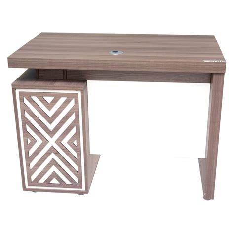 Buy Multi Home Designed Office Desk Mh 155 Teak And White Color Office Table With 3 Lockable