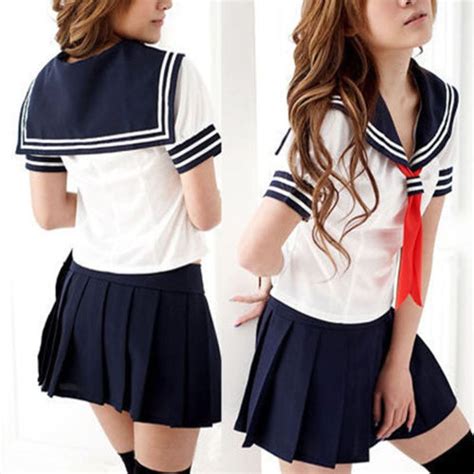 bonne affaire ﻿prix réduit japanese school girl dress outfit sailor uniform cosplay costume
