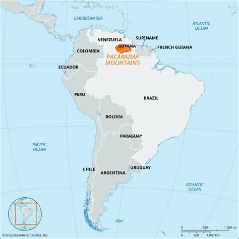 Pacaraima Mountains Venezuela Map And Facts Britannica