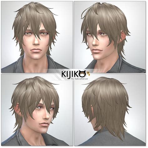 My Sims 4 Blog Kijiko Night Fog Hair For Males