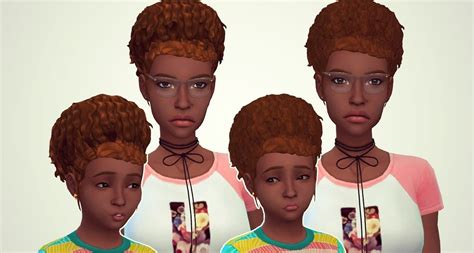 The Sims 3 Cc Hair Girls Afro Puffs Loceddex