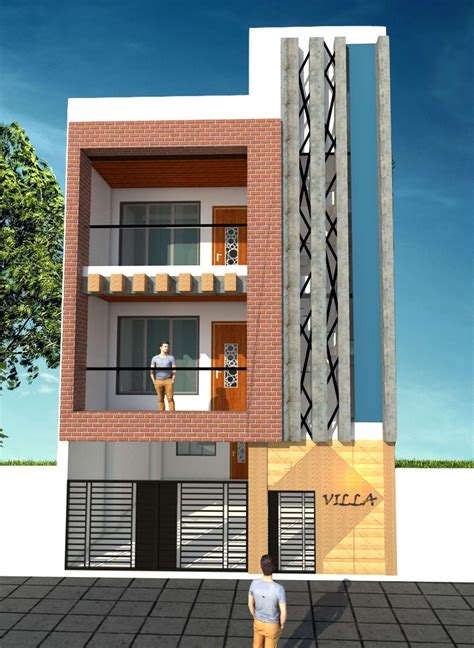 3d View Of Bungalow Design In India Exterior Gharpedia House