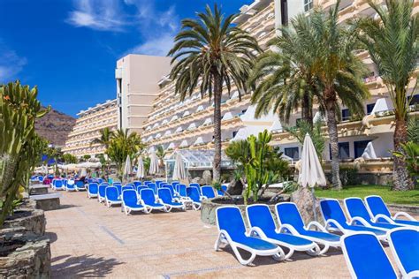 Taurito Gran Canaria Spain April 23 2016 Tourists On Sun Holidays