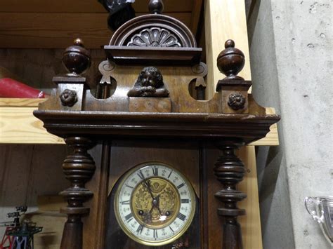 Antique German Schlenker And Kienzle Windup Wall Clock Working 1841148573
