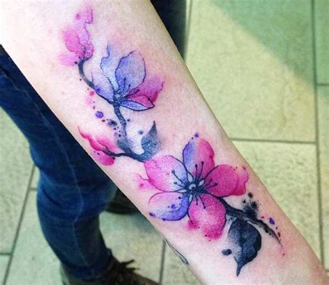 Photo Flowers Tattoo By Claudia Denti Photo 25289 Purple Flower