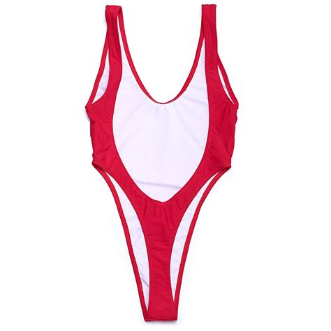 5colors New One Pieces Swimsuit Thong Swimwear Backless Women Sexy Swimsuit Solid Swiming Suit