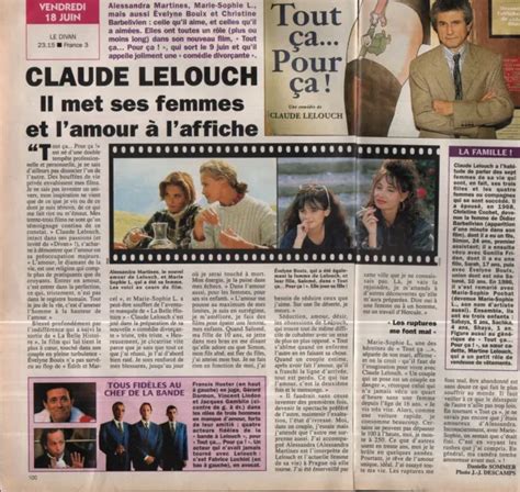 Coupure De Presse Clipping Claude Lelouch Page Eur Picclick Fr