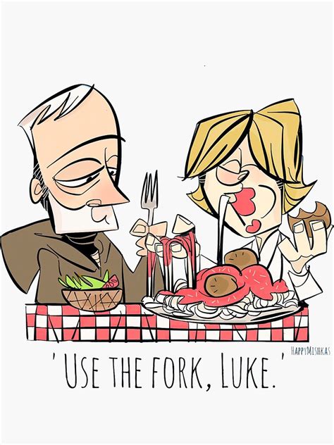 Use The Fork Luke Sticker For Sale By Happymishkas Redbubble