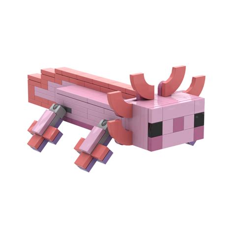 Lego Moc Axolotl By Brickfolk Rebrickable Build With Lego