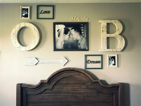 Rustic Theme Photo Wall Picture Wall His And Hers Bedroom Decor