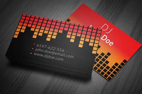 Free Dj Business Card Template
