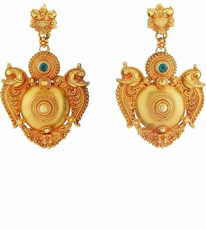 Peacock Royal Jewelry Earrings Gold Thai Visit