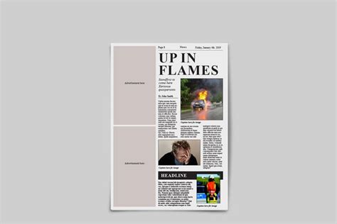 Broadsheet papers are usually six columns across. Tabloid Newspaper Template | Newspaper template, Tabloid newspapers, Magazine template