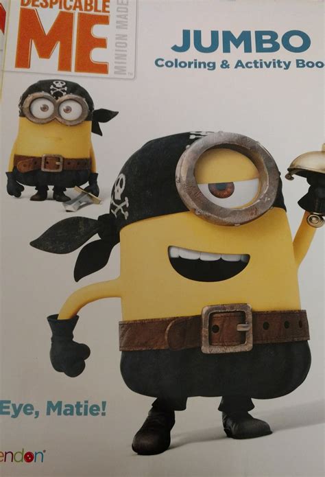Despicable Minion Made Jumbo Coloring And Activity Book Eye Matie