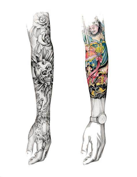 Arm For Tattoo Template