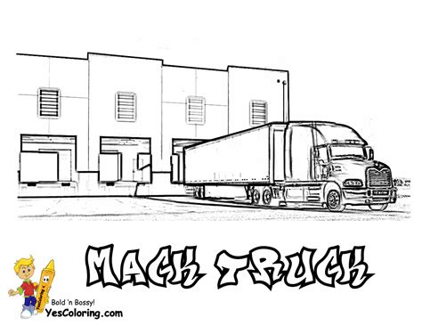 You can use our amazing online tool to color and edit the following big rig coloring pages. Big Rig Truck Coloring Pages | Free | 18 Wheeler | Boys ...