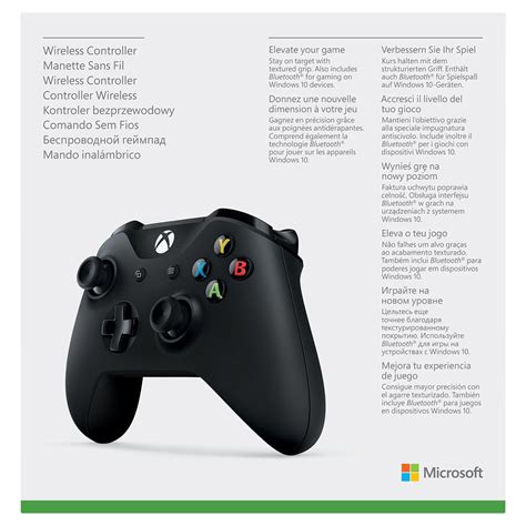 Microsoft Xbox Wireless Controller For Xbox One Xbox One S And Windows 10