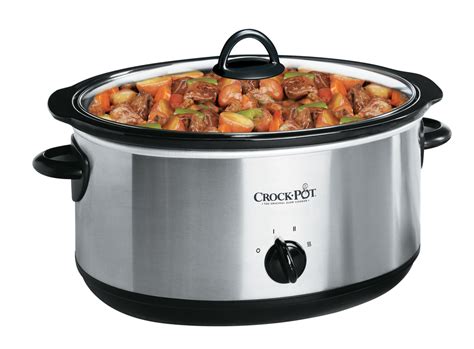 Crock pots are not automatic food cookers user interaction is needed to turn it on or off, much like a stove. Amazon.com: Crock-Pot 7-Quart Oval Manual Slow Cooker ...